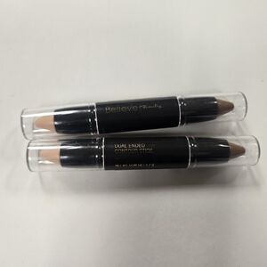Lot of 2 Believe Beauty Dual Ended Contour Stick - Light